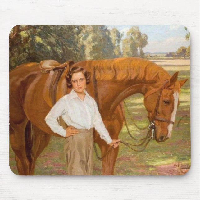 Jasmine the Horse (by Algernon Talmage) Mouse Mat (Front)