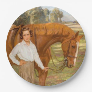 Jasmine the Horse (by Algernon Talmage) Paper Plate