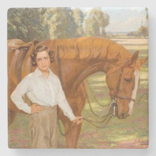 Jasmine the Horse (by Algernon Talmage) Stone Coaster