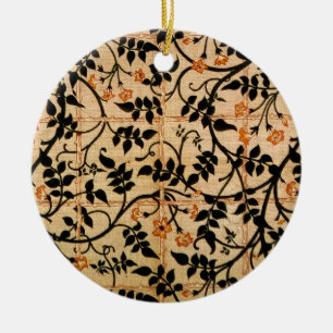 Jasmine trail curtain design, 1868-70 (printed cot ceramic tree decoration