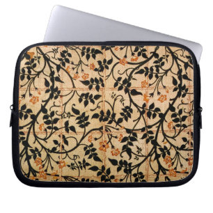 Jasmine trail curtain design, 1868-70 (printed cot laptop sleeve