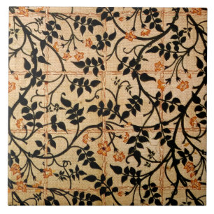 Jasmine trail curtain design, 1868-70 (printed cot tile