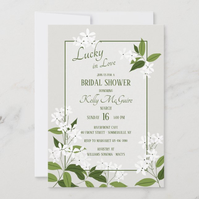 Jasmine Vertical Invitation (Front)