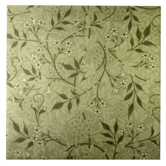 'Jasmine' wallpaper design, 1872 Tile (Front)