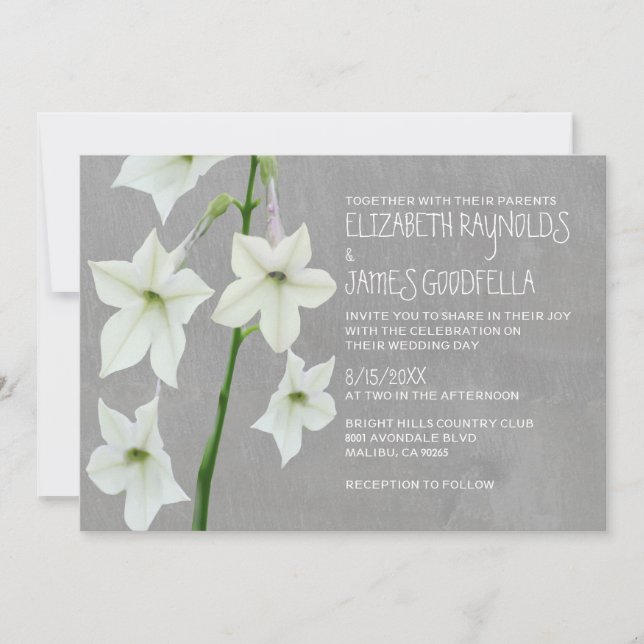 Jasmine Wedding Invitations (Front)