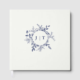 Jasminum Sambac Elegant Floral wedding  Guest Book