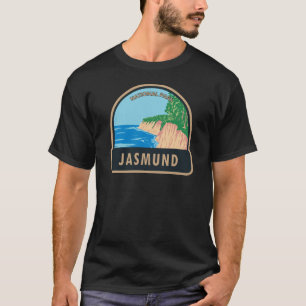 Jasmund National Park Chalk Cliffs Germany Vintage T-Shirt
