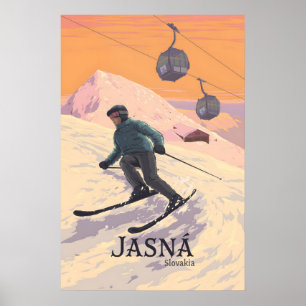 Jasna Ski Resort Slovakia Travel Poster