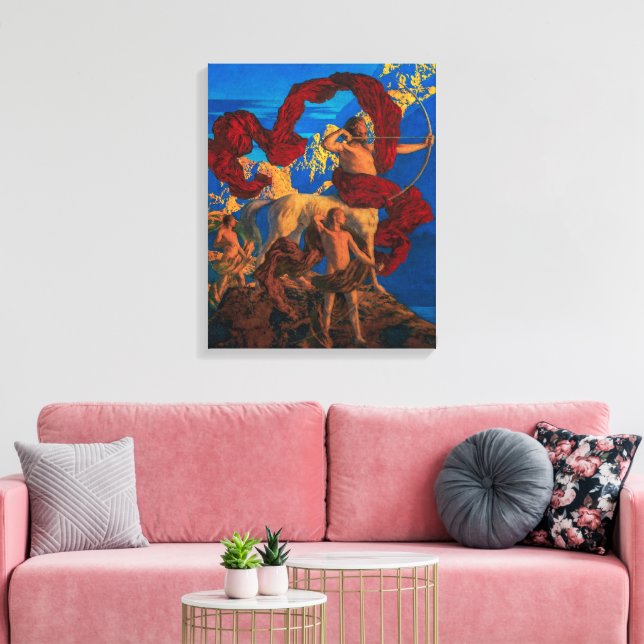 Jason and His Teacher | Maxfield Parrish | Canvas Print (Insitu(LivingRoom))