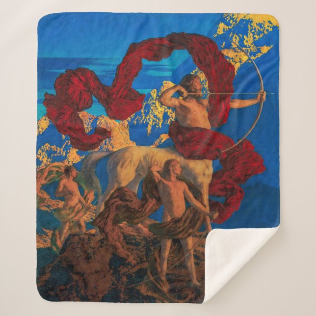 Jason and His Teacher | Maxfield Parrish | Sherpa Blanket (Front)