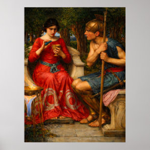 Jason and Medea by John William Waterhouse  Poster