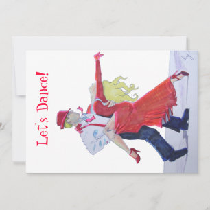 Jason Donovan Kristina Rihanoff Foxtrot Cartoon Invitation