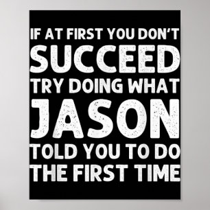 Jason Gift Name D Birthday Funny Christ T Shirt  Poster