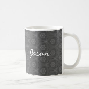 JASON Grey and White Custom Name Gift Collection Coffee Mug