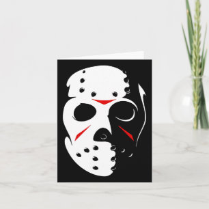 Jason Hockey Mask Halloween Friday 13th  Card