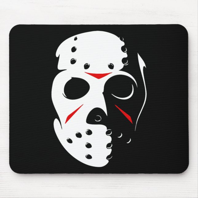 Jason Hockey Mask Halloween  Friday 13TH  Mouse Mat (Front)