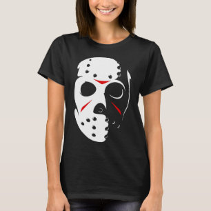 Jason Hockey Mask Halloween  Friday 13TH  T-Shirt