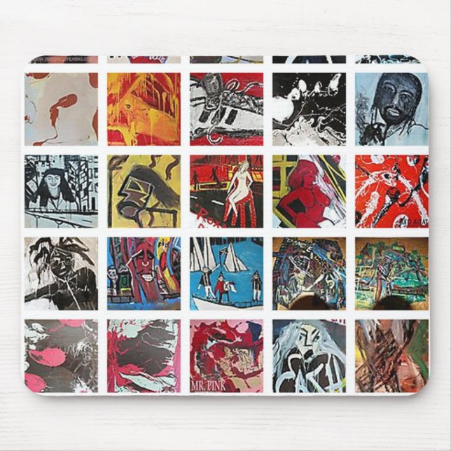 JASON JENKINS LIVE! ACRYLIC ON EVERYTHING MOUSE MAT (Front)