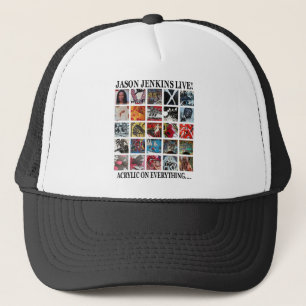 JASON JENKINS LIVE! ACRYLIC ON EVERYTHING TRUCKER HAT
