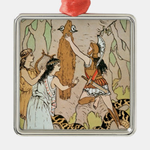 Jason seizing the Golden Fleece Metal Tree Decoration