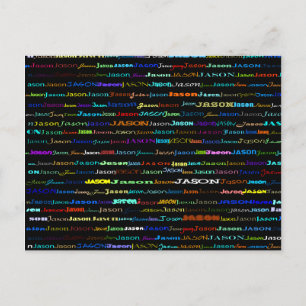 Jason Text Design I Postcard
