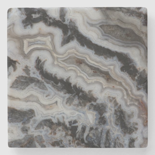 Jasper Agate Mixed Slab Stone Coaster (Front)
