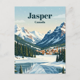 Jasper Alberta Canada Postcard