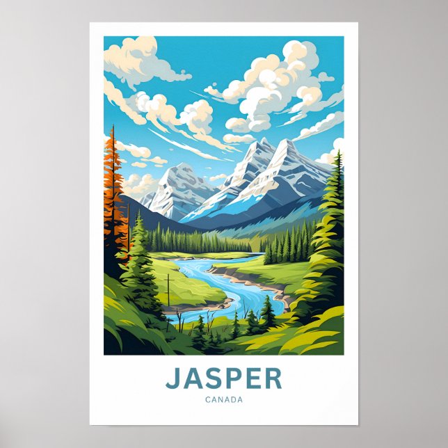 Jasper Canada Travel Print (Front)