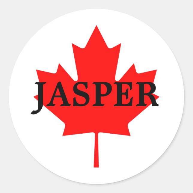 JASPER CLASSIC ROUND STICKER (Front)