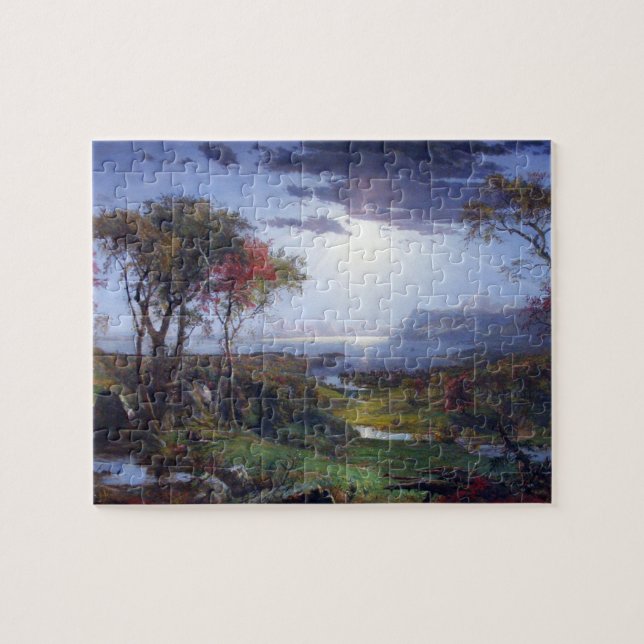 Jasper Francis Cropsey - Autumn - On the Hudson Ri Jigsaw Puzzle (Horizontal)