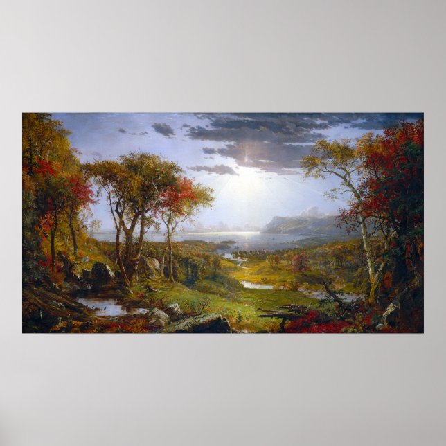 Jasper Francis Cropsey Autumn On the Hudson River Poster (Front)