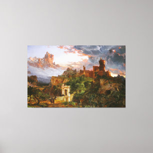JASPER FRANCIS CROPSEY - THE SPIRIT OF WAR - 1851 CANVAS PRINT