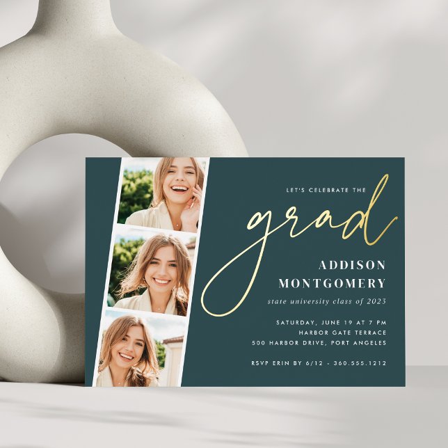 Jasper | Gold Tassel Photo Strip Graduation Party (Creator Uploaded)