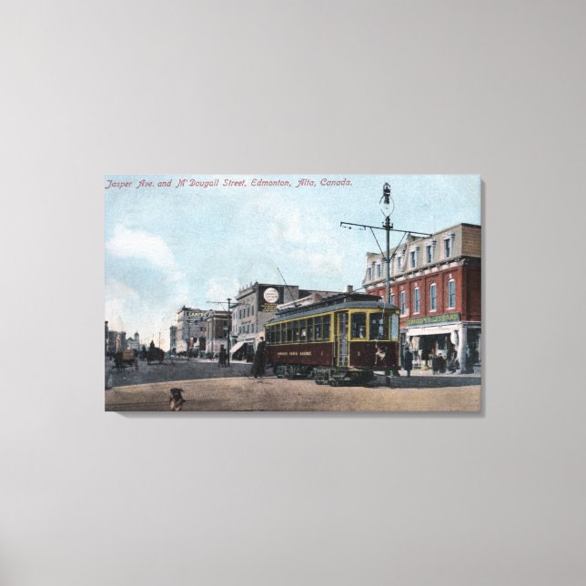 Jasper & McDougall Streets Canvas Print (Front)