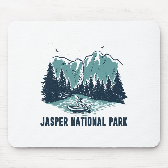 Jasper Mountain Alberta Canada Jasper National Par Mouse Mat (Front)