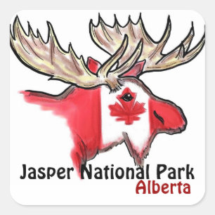 Jasper National Park Alberta Canada elk stickers