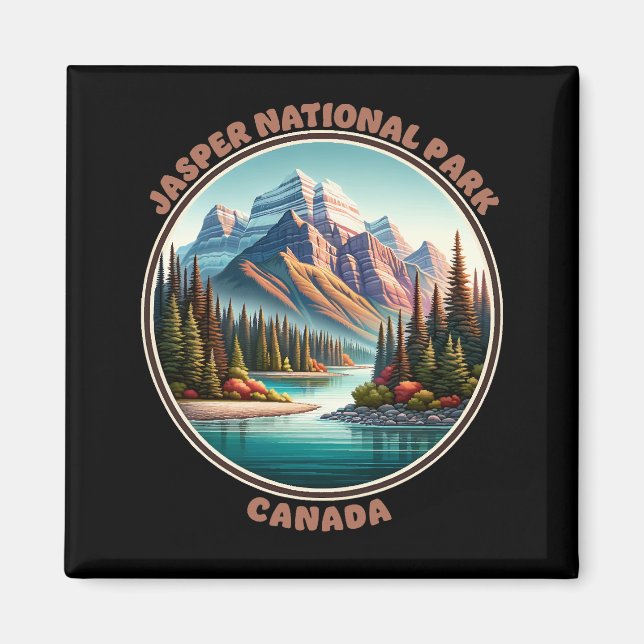 Jasper National Park Canada Magnet (Front)