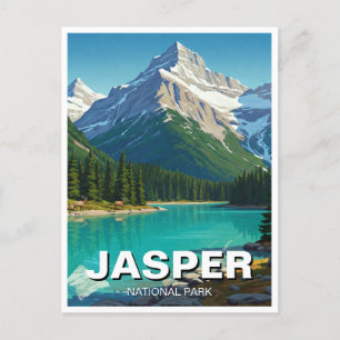 Jasper National Park Canada Postcard
