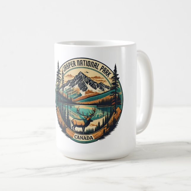 Jasper national park Canada resorts Coffee Mug (Front Right)