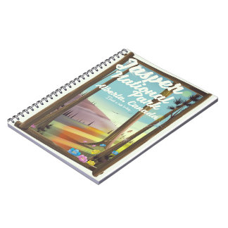 Jasper National park, Canada travel poster Notebook