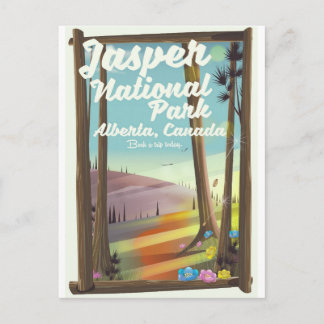 Jasper National park, Canada travel poster Postcard