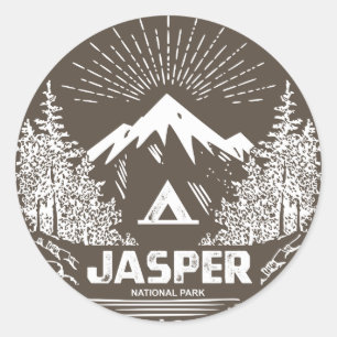 Jasper National Park Classic Round Sticker