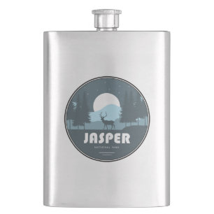 Jasper National Park Deer Hip Flask