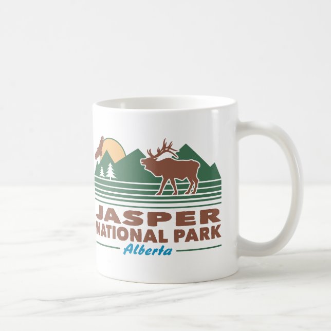 Jasper National Park Elk Coffee Mug (Right)