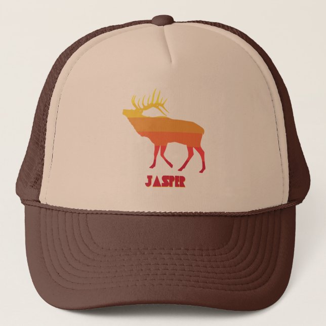 Jasper National Park Elk Trucker Hat (Front)