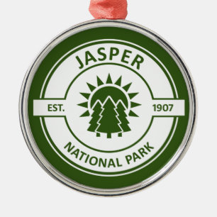 Jasper National Park Metal Tree Decoration