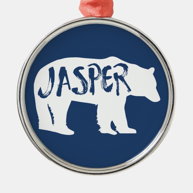 Jasper National Park Metal Tree Decoration (Front)