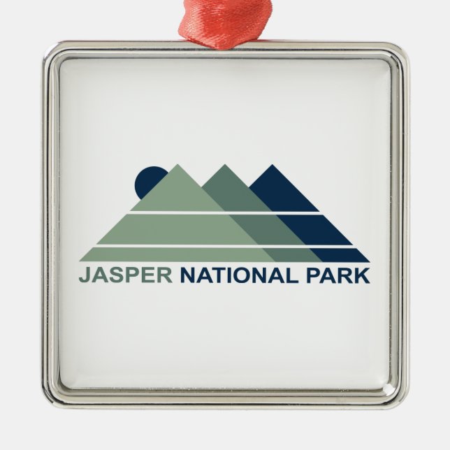 Jasper National Park Mountain Sun Metal Tree Decoration (Front)