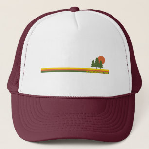 Jasper National Park Pine Trees Sun Trucker Hat