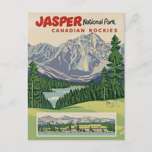 Jasper National Park Postcard (Front)